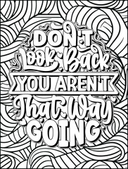 Motivational quote coloring page for adults. Inspirational quote coloring page. Mandala quote coloring page. Positive vibes interior.