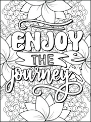 Motivational quote coloring page for adults. Inspirational quote coloring page. Mandala quote coloring page. Positive vibes interior.