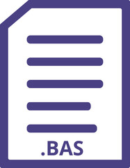 BAS line document icon