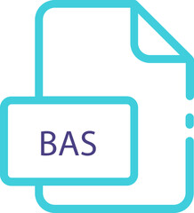 Obraz premium BAS ip file icon