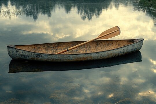 Sculling on Boyd Lake: Rowing Shell, Hatchet Oar, and Tranquil Summer Waters in Colorado
