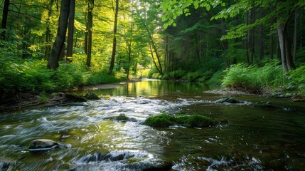 Obraz premium Freshwater sources, such as rivers and lakes, are critical for drinking water and agriculture