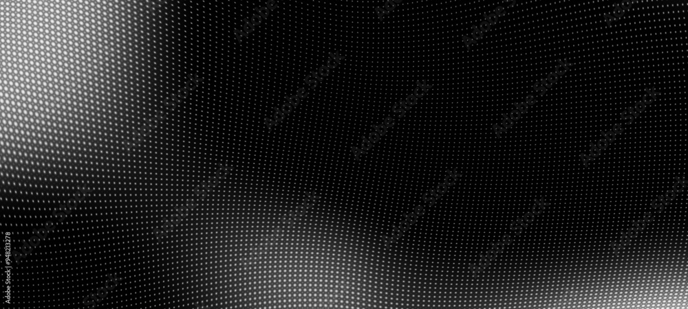 Aufkleber Abstract digital wave of particles. Futuristic point wave. Technology background
