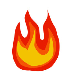 hot and burning red bonfire design