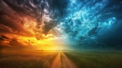 How weather patterns are influenced by changes in the sky