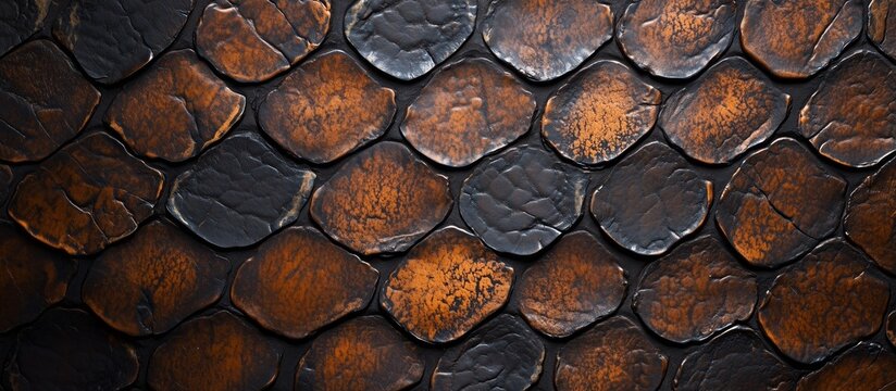 Snake leather skin pattern background