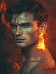 man on fire - generative ai