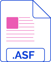 ASF File icon minsk dashed rounded outline