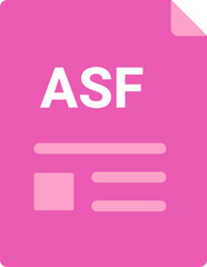 ASF file icon with symbols