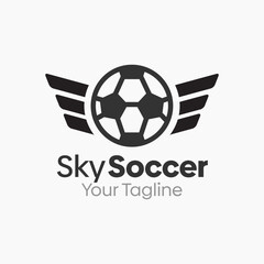 Obraz premium Sky Soccer Logo Design Template. Good for Business, Agency, Community and Organization