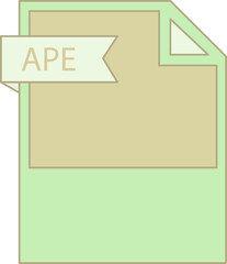 APE File format icon minimal