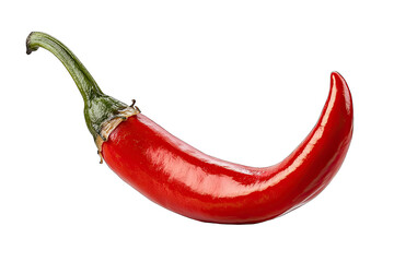 A vibrant red chili pepper, perfect for adding spice and color to culinary dishes or food photography.