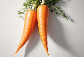 a photo of carrot on a white background made with generative AI