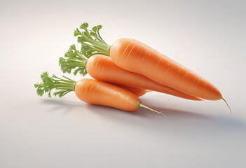 a photo of carrot on a white background made with generative AI