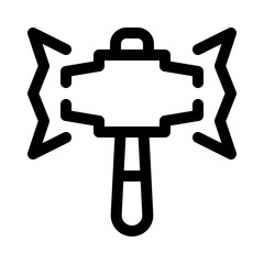 hammer line icon