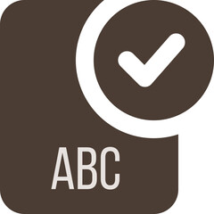 ABC ip file icon with black checked mark