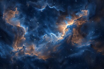 Fototapeta premium Cosmic Nebulae: A Celestial Tapestry of Light and Dust