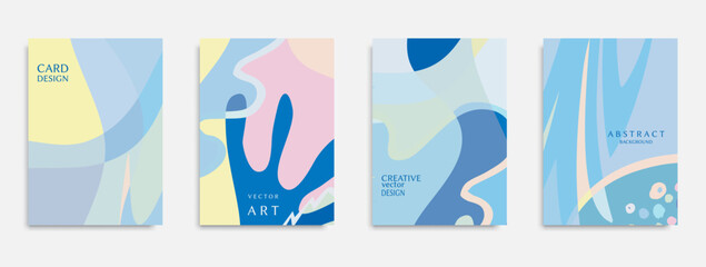 Abstract modern backgrounds set. Creative cover design. Social media banner template. Editable mockup for stories, post, blog, sale and promotion.