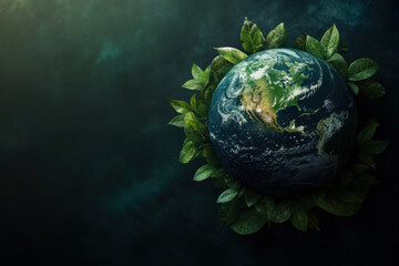 Earth in Leaves.