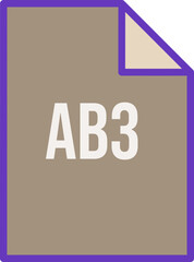 AB3 File icon fill crisp corner