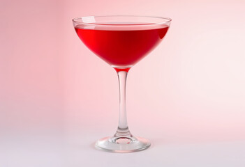 red martini glass