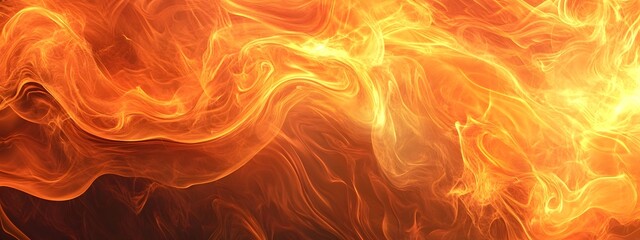 A close-up of the flame, burning in an intense orange and yellow color with flames dancing across its surface