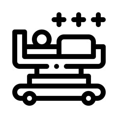 inpatient care line icon