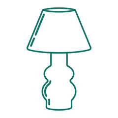 Table Lamp Outline Icon
