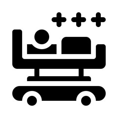 inpatient care glyph icon