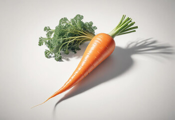 a photo of carrot on a white background made with generative AI