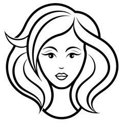 Cosmetology Art Flat Vector Logo