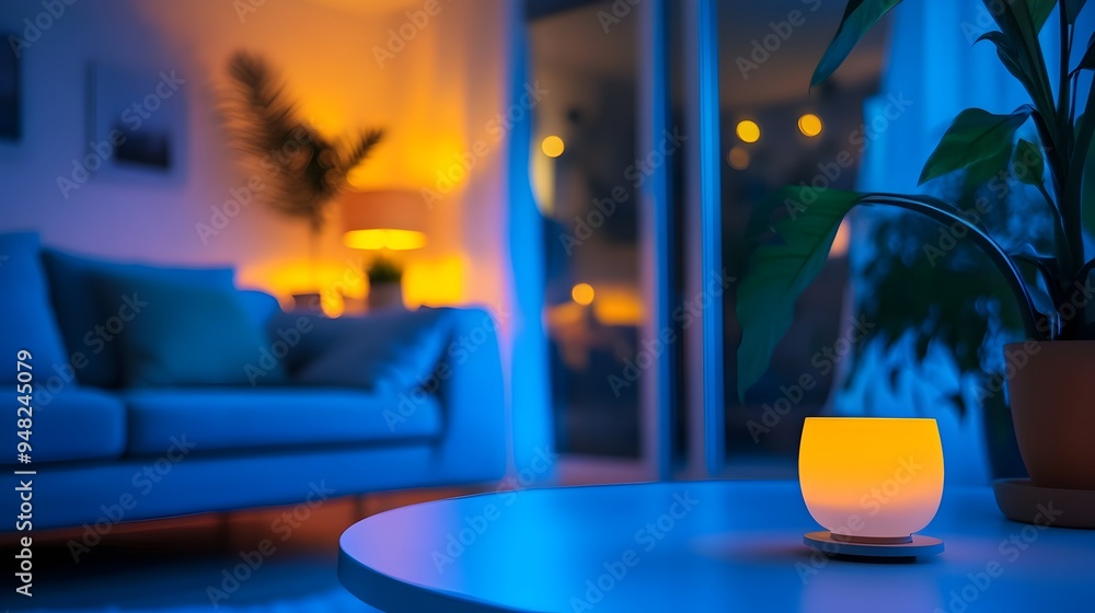 Poster iot powered home lighting system automatically adjusting colors and ambiance throughout the day for 