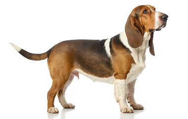 beagle puppy isolated on white background