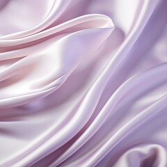 Obraz premium Purple Wavy Creased Silk-Like Fabric Background