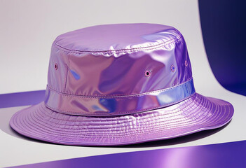 a photo of purple hat for mens made with generative AI