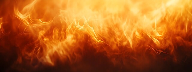 A close-up of the flame, burning in an intense orange and yellow color with flames dancing across its surface