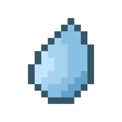 Fototapeta premium fresh water droplet pixel art