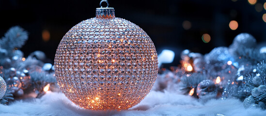 A diamond Christmas ball.