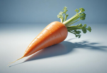 a photo of carrot on a white background made with generative AI
