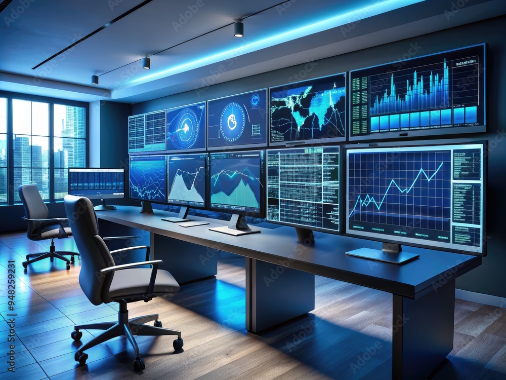 Aufkleber a modern workstation showcases a masterful blend of cutting-edge technology and human expertise, as 