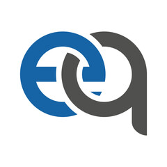 eq letter link logo template