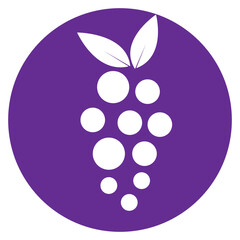grape fruit icon simple design