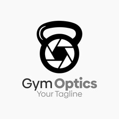 Gym Optics Logo Design Template. Good for Business, Agency, Community and Organization