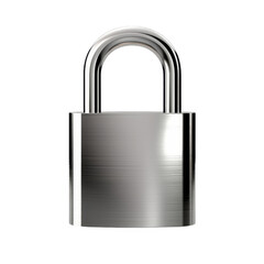 Fototapeta premium Padlock Isolated on a Transparent Background