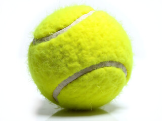 tennis ball isolated on white