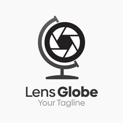 Lens Globe Logo Design Template. Good for Business, Agency, Community and Organization