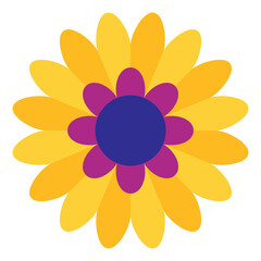 Mexican traditional flower. Ethnic embroidery decoration. Ornate folk graphic, wallpaper element. Festive mexican floral motif. illustration