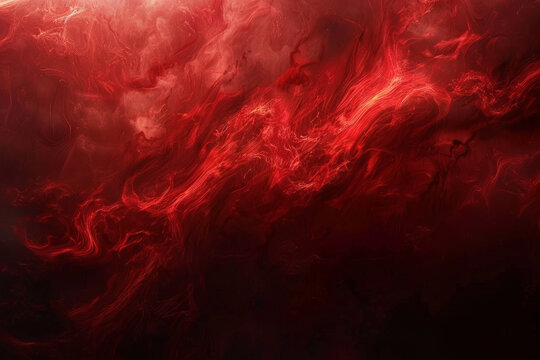 An abstract background featuring a gradient of deep red to black with swirling, misty shapes that hint at hidden ghosts and ghouls. Use smooth transitions and eerie effects.