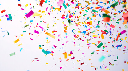 Colorful Confetti Falling