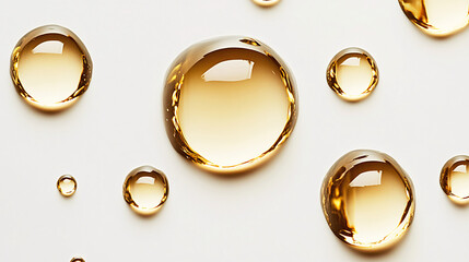 Golden Oil Droplets